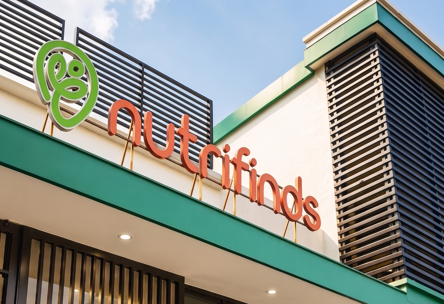 Nutrifinds head office building signage